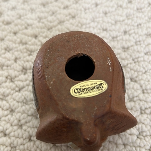 Set of 3 vintage elephant figurines - two stone and one clay - Picture 8 of 10